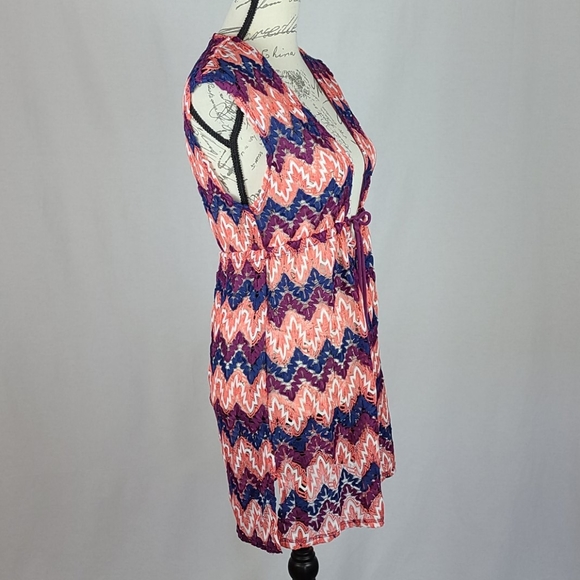 Vintage Sexy Crochet Swim Swimsuit Swimming Cover-Up Dress, Size Small - Picture 5 of 7